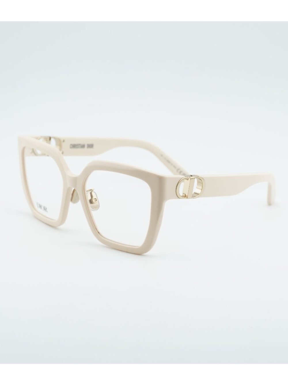 Dior 30MONTAIGNEO S1F 9500 Eyeglasses Ivory 55mm Square Frame
